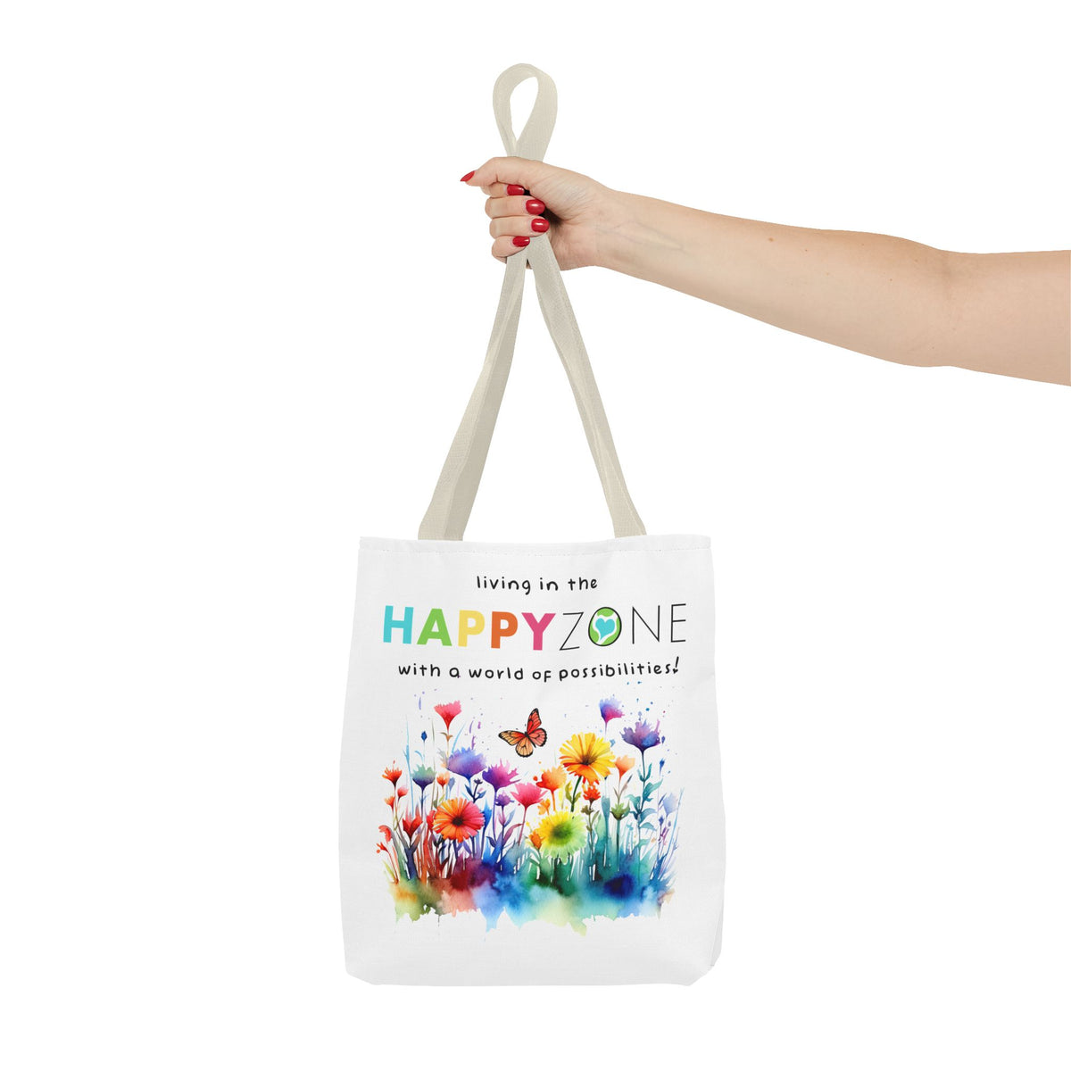 Living in the Happy Zone Fashion Tote Bag