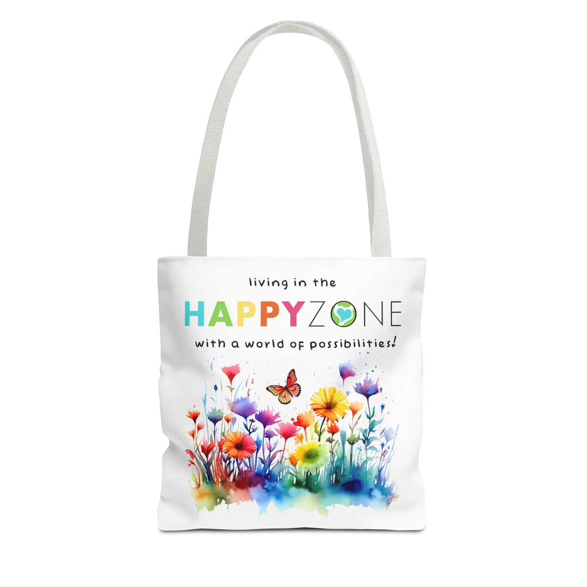 Living in the Happy Zone Fashion Tote Bag