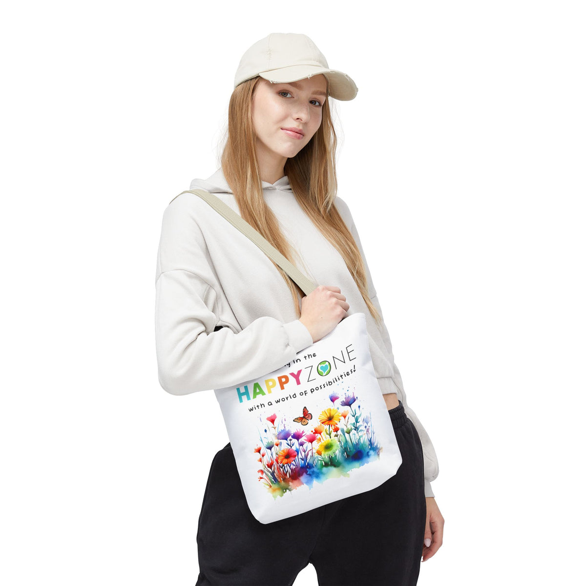 Living in the Happy Zone Fashion Tote Bag