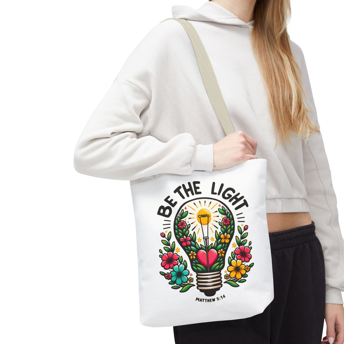 Be the Light Fashion Tote Bag