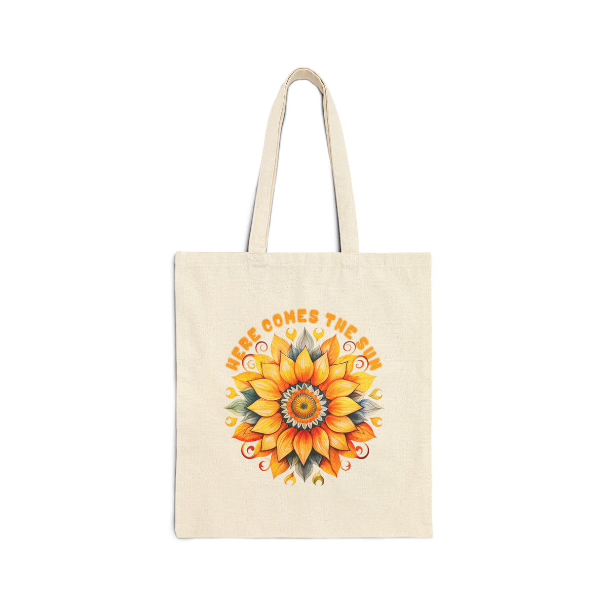 Here Comes the Sun Cotton Canvas Tote Bag
