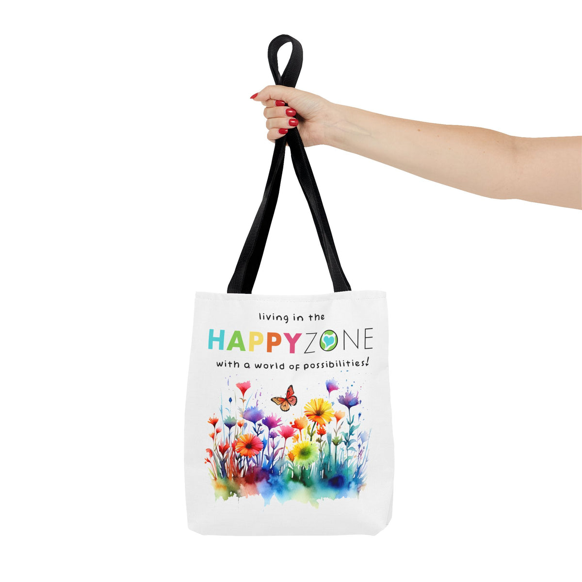 Living in the Happy Zone Fashion Tote Bag